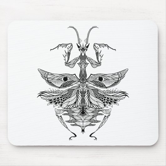 Inspirierter betender Mantis Mousepad (Vorne)
