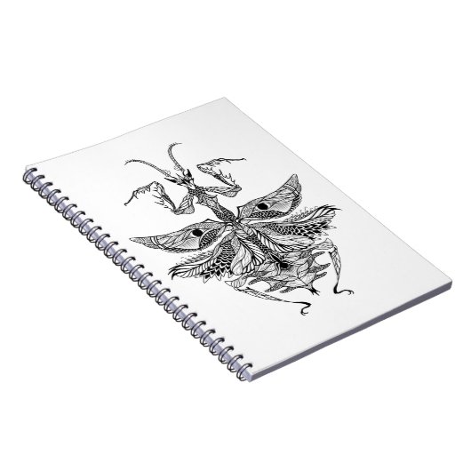 Inspirierter betender Mantis Notizblock (Rechte Seite)