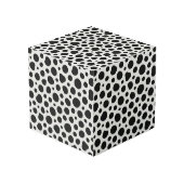 Inspirierter Dalmatiner Würfel (Rückseite Schrägansicht)