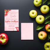 Inspirierter Duschvortrag von Red Apple Einladung