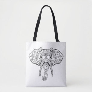 Inspirierter Elefant 4 Tasche