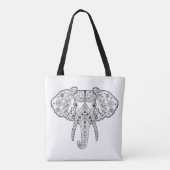 Inspirierter Elefant 4 Tasche (Rückseite)