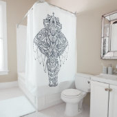 Inspirierter Elefant Duschvorhang (Beispiel)