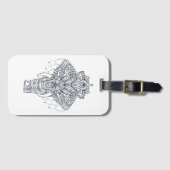 Inspirierter Elefant Gepäckanhänger (Vorderseite (Horizontal))