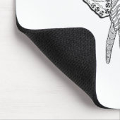 Inspirierter Elefant-Kopf Mousepad (Ecke)