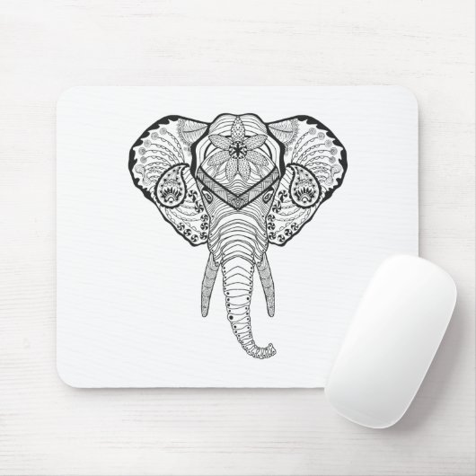 Inspirierter Elefant-Kopf Mousepad (Mit Mouse)