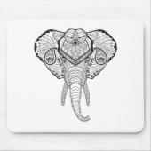 Inspirierter Elefant-Kopf Mousepad (Vorne)