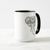 Inspirierter Elefant-Kopf Tasse (VorderseiteRechts)