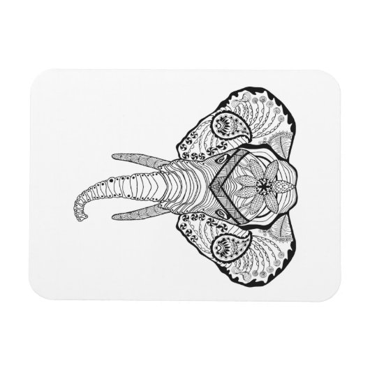 Inspirierter Elphant Head Magnet (Horizontal)