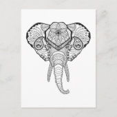 Inspirierter Elphant Head Postkarte (Vorderseite)