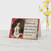 Inspirierter Entwurf Janes Austen Schreiben Karte (Gelbe Blume)