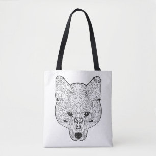 Inspirierter Fox-Kopf 2 Tasche
