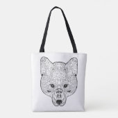 Inspirierter Fox-Kopf 2 Tasche (Rückseite)