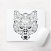 Inspirierter Fox-Kopf Mousepad (Mit Mouse)