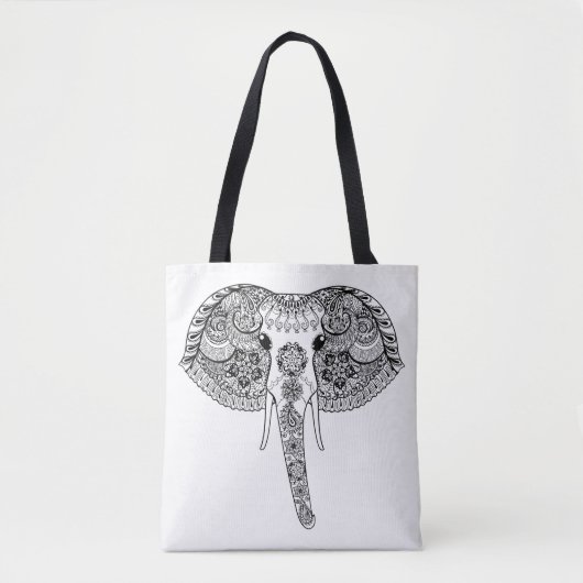 Inspirierter indischer Elefant 4 Tasche (Vorderseite)