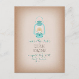 Inspirierter Kartenvorrat für hellblaues Camping Ankündigungspostkarte