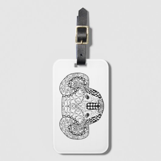 Inspirierter Koala-Bär Gepäckanhänger (Vorderseite Vertikal)