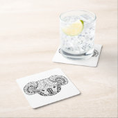 Inspirierter Koala-Bär Rechteckiger Pappuntersetzer (Vor Ort)