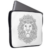 Inspirierter Löwe-Kopf 3 Laptopschutzhülle (Vorne Rechts)