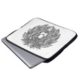 Inspirierter Löwe-Kopf 4 Laptopschutzhülle (Vorne Knopf)