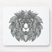 Inspirierter Löwe-Kopf 4 Mousepad (Vorne)