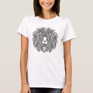 Inspirierter Löwe-Kopf 4 T-Shirt