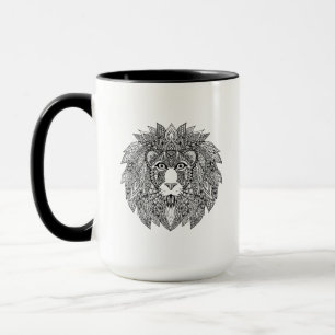 Inspirierter Löwe-Kopf 4 Tasse