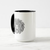 Inspirierter Löwe-Kopf 4 Tasse (Vorderseite Links)