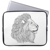 Inspirierter Löwe-Kopf 5 Laptopschutzhülle (Vorderseite)