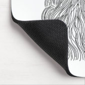 Inspirierter Löwe-Kopf 5 Mousepad (Ecke)