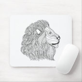 Inspirierter Löwe-Kopf 5 Mousepad (Mit Mouse)