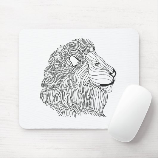 Inspirierter Löwe-Kopf 5 Mousepad (Mit Mouse)
