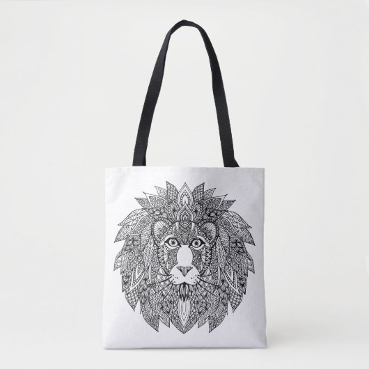 Inspirierter Löwe-Kopf 9 Tasche (Vorderseite)