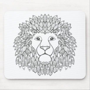 Inspirierter Löwe-Kopf Mousepad
