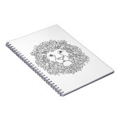 Inspirierter Löwe-Kopf Notizblock (Rechte Seite)