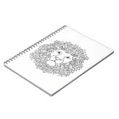 Inspirierter Löwe-Kopf Notizblock (Linke Seite)