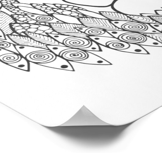 Inspirierter Löwenkopf 3 Poster (Ecke)