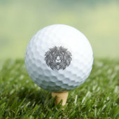 Inspirierter Löwenkopf 4 Golfball (Insitu T-Shirt)