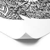 Inspirierter Löwenkopf 4 Poster (Ecke)