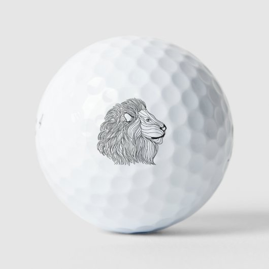 Inspirierter Löwenkopf 5 Golfball (Vorderseite)