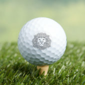 Inspirierter Löwenkopf Golfball (Insitu T-Shirt)