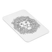 Inspirierter Löwenkopf Magnet (Rechte Seite)