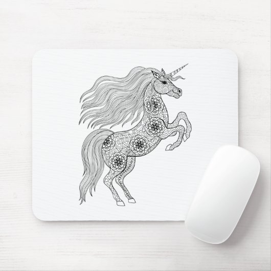 Inspirierter magischer Unicorn Mousepad (Mit Mouse)