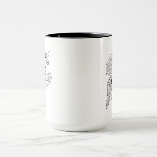 Inspirierter magischer Unicorn Tasse (Zentrum)