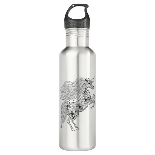 Inspirierter magischer Unicorn Trinkflasche (Vorderseite)