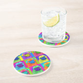 inspirierter Mops-Untersetzer Sandstein Untersetzer (Seite)