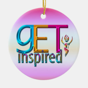 Inspirierter ~ Neon Keramik Ornament