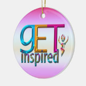 Inspirierter ~ Neon Keramik Ornament (Links)