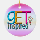 Inspirierter ~ Neon Keramik Ornament (Hinten)