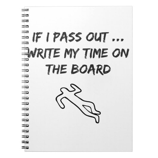 Inspirierter Neuheit-Spaß Notizblock (Vorderseite)